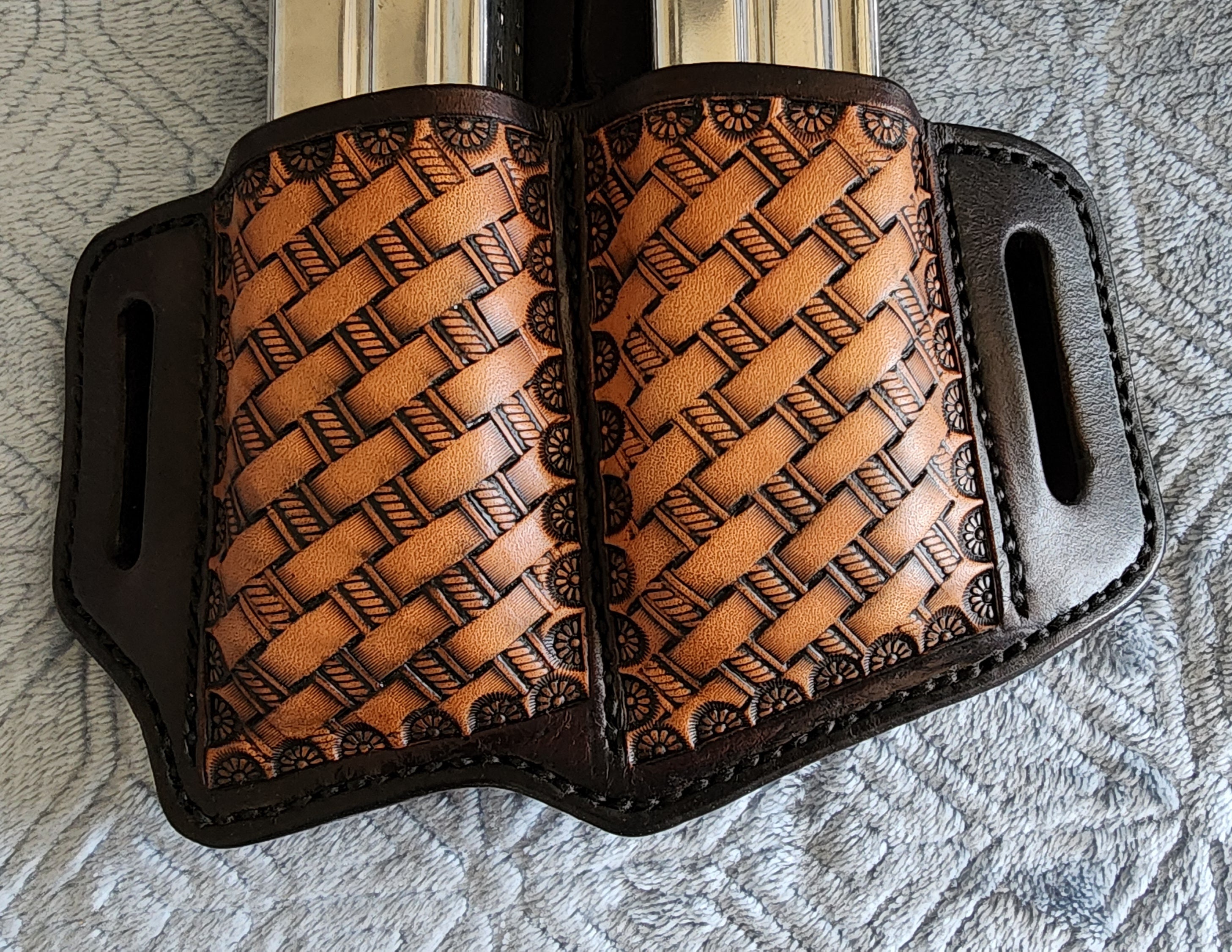 Double Stack Magazine Holder - Two-Tone Basketstamp